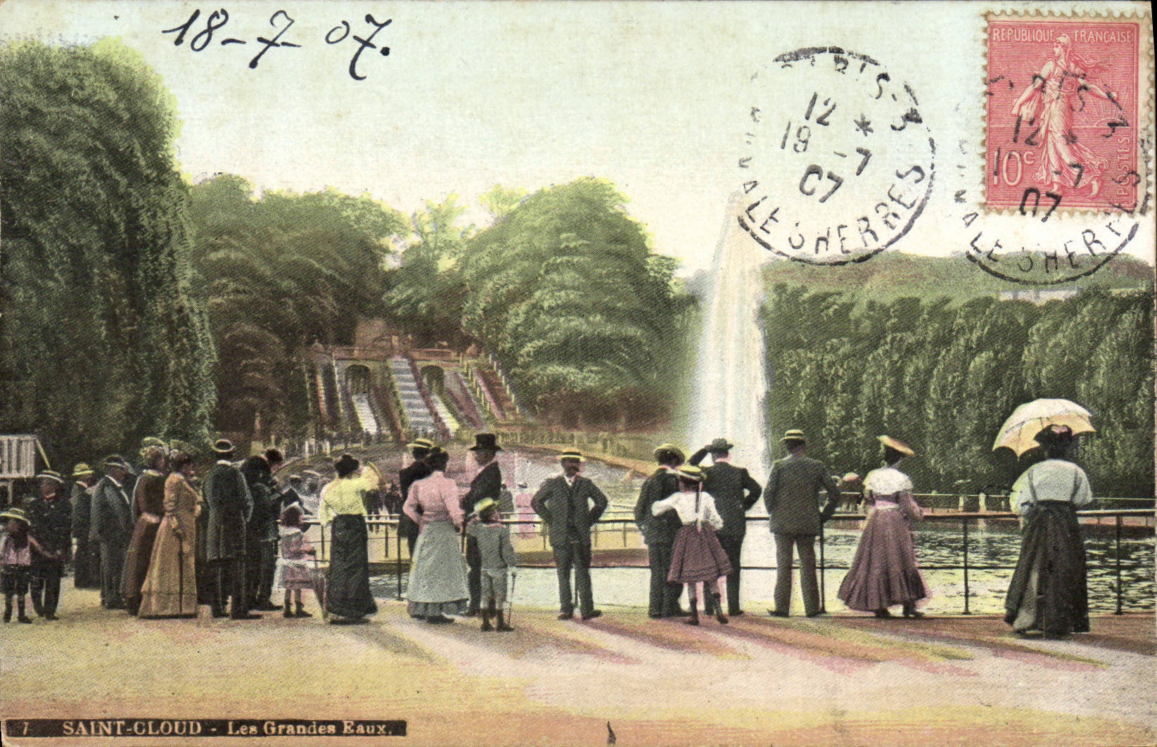 CPA Saint Cloud Les grandes eaux 