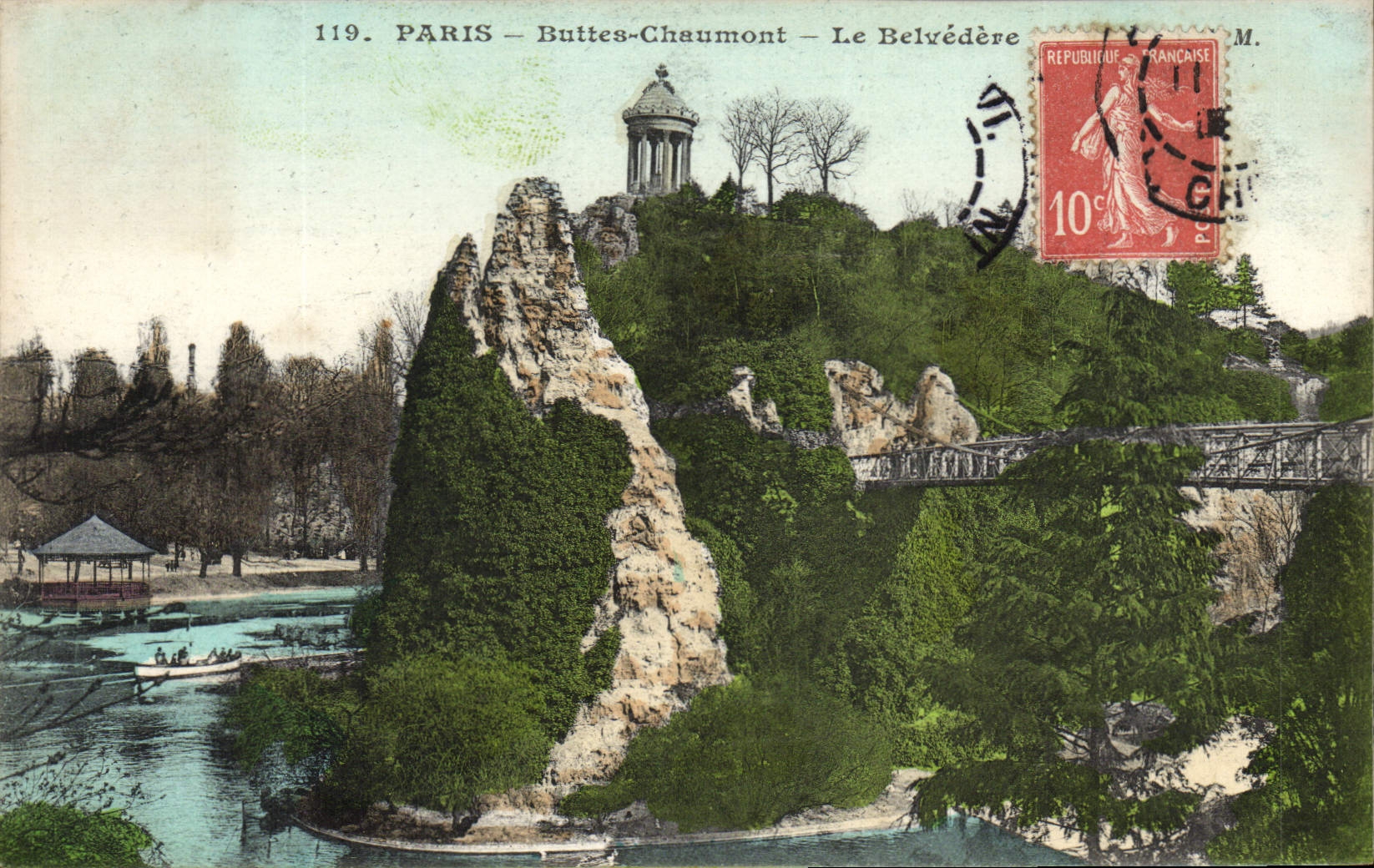 VINTAGE POSTCARD Paris Chaumont Hillocks