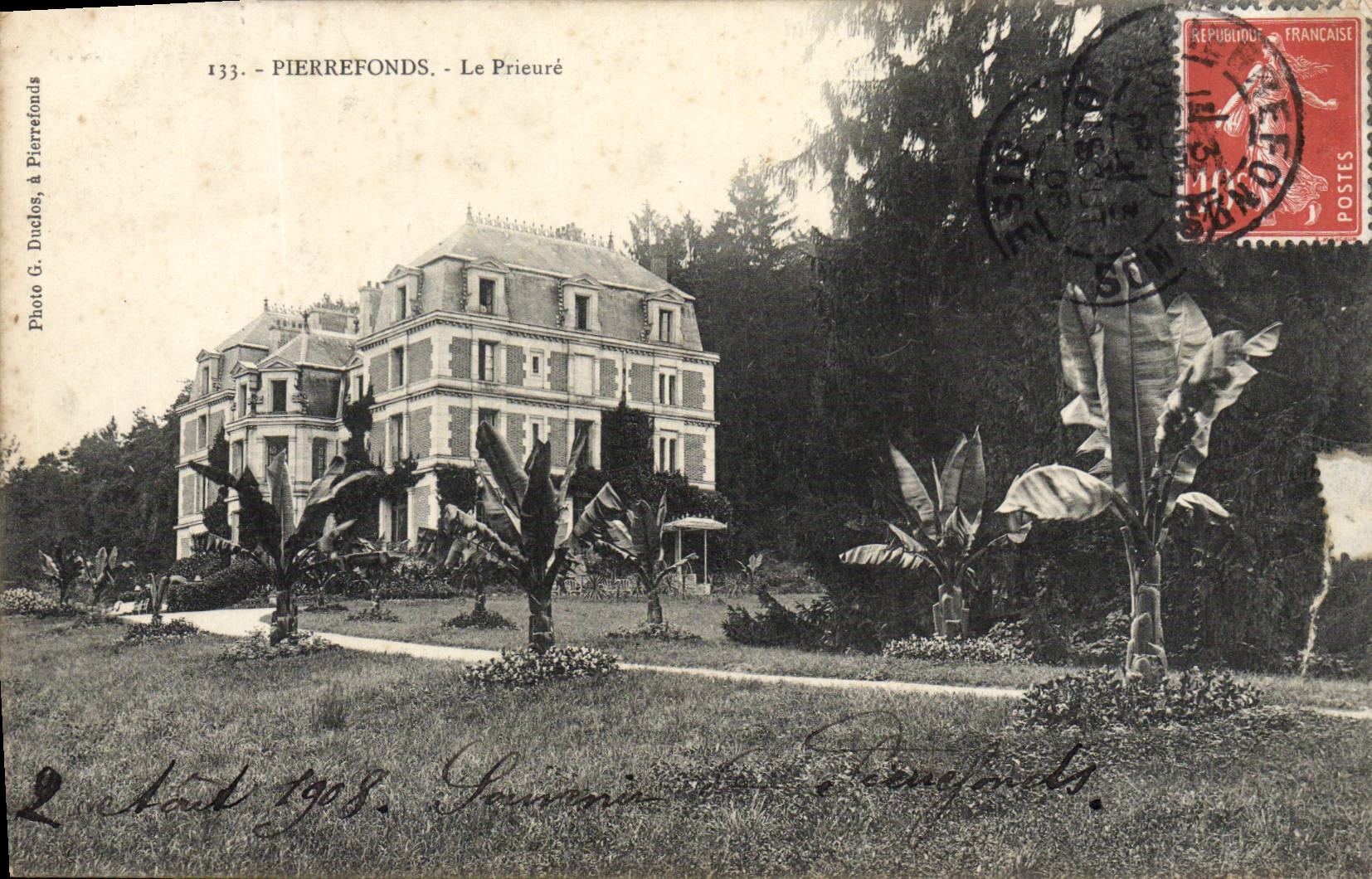 POSTAL Pierrefonds de la VENDIMIA el Prioress