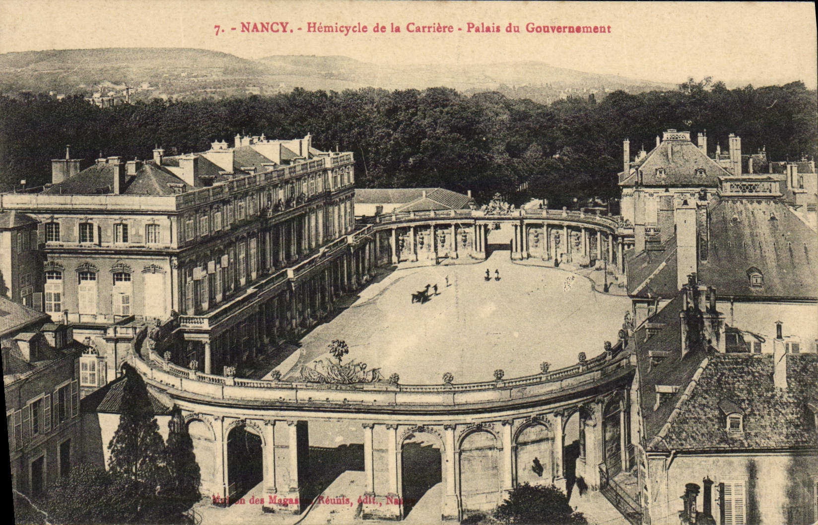 CPA Nancy Hemicycle de la Carriere Palais du gouvernement
