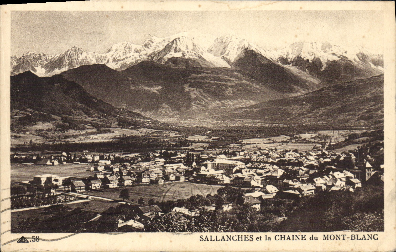 CPA Sallanches et la Chaine du Mont Blanc