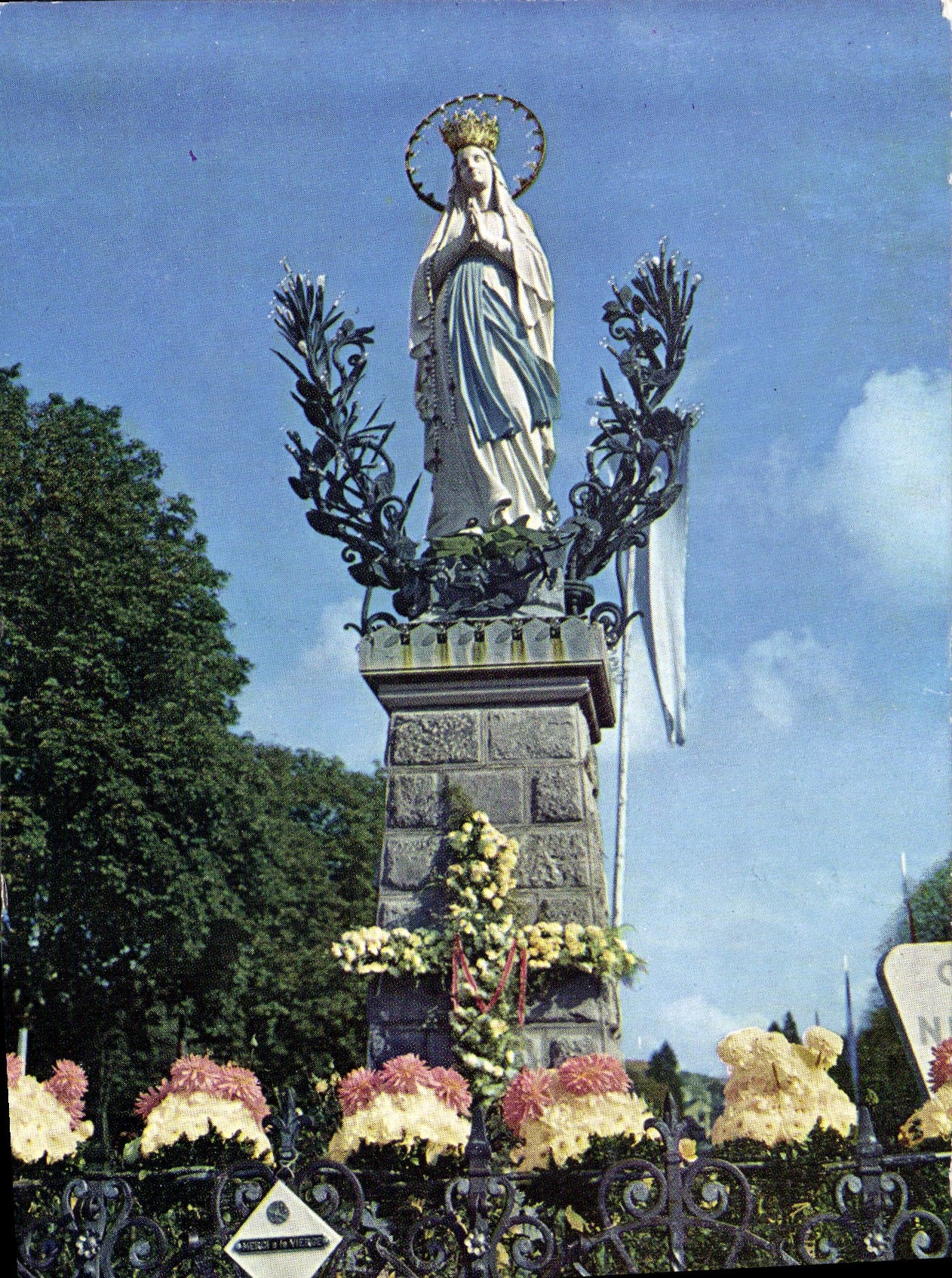 MODERN CARD Heavy Notre Dame Couronnee Virgin