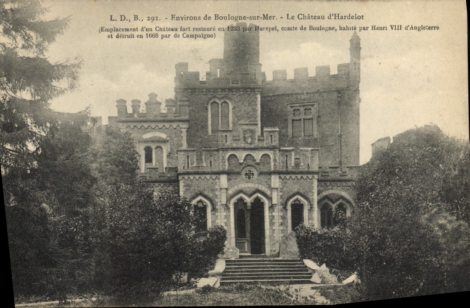 CPA Environs de Boulogne sur Mer La chateau d'Hardelot