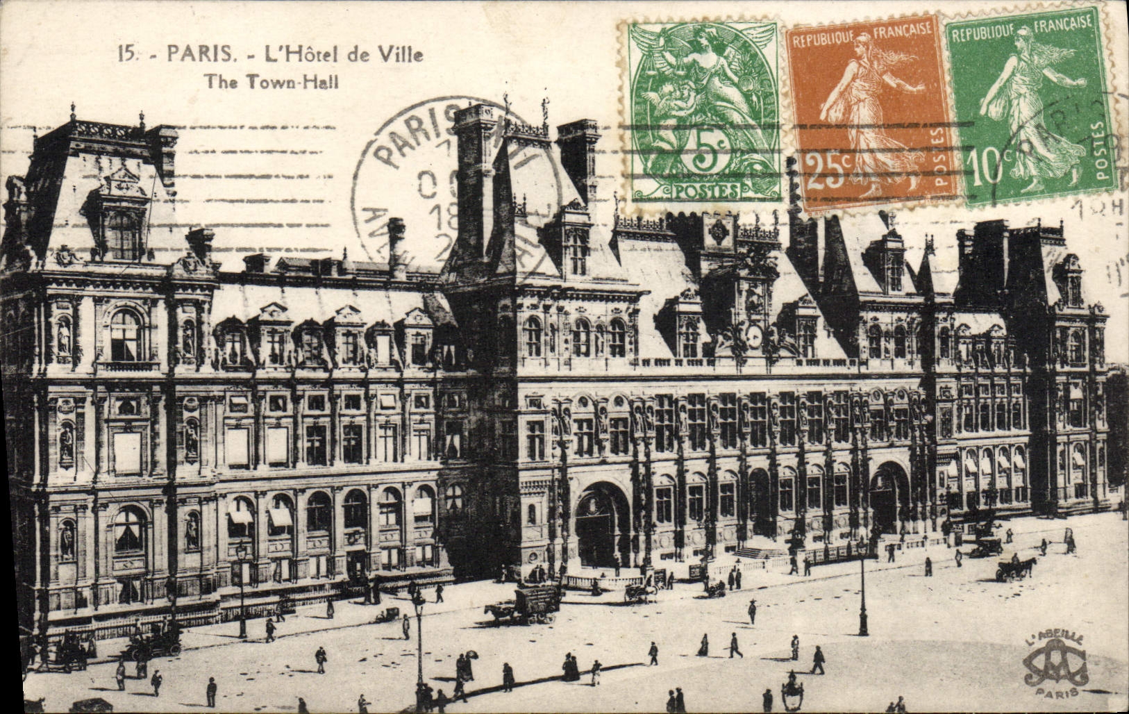 CPA Paris L'Hotel de Ville 
