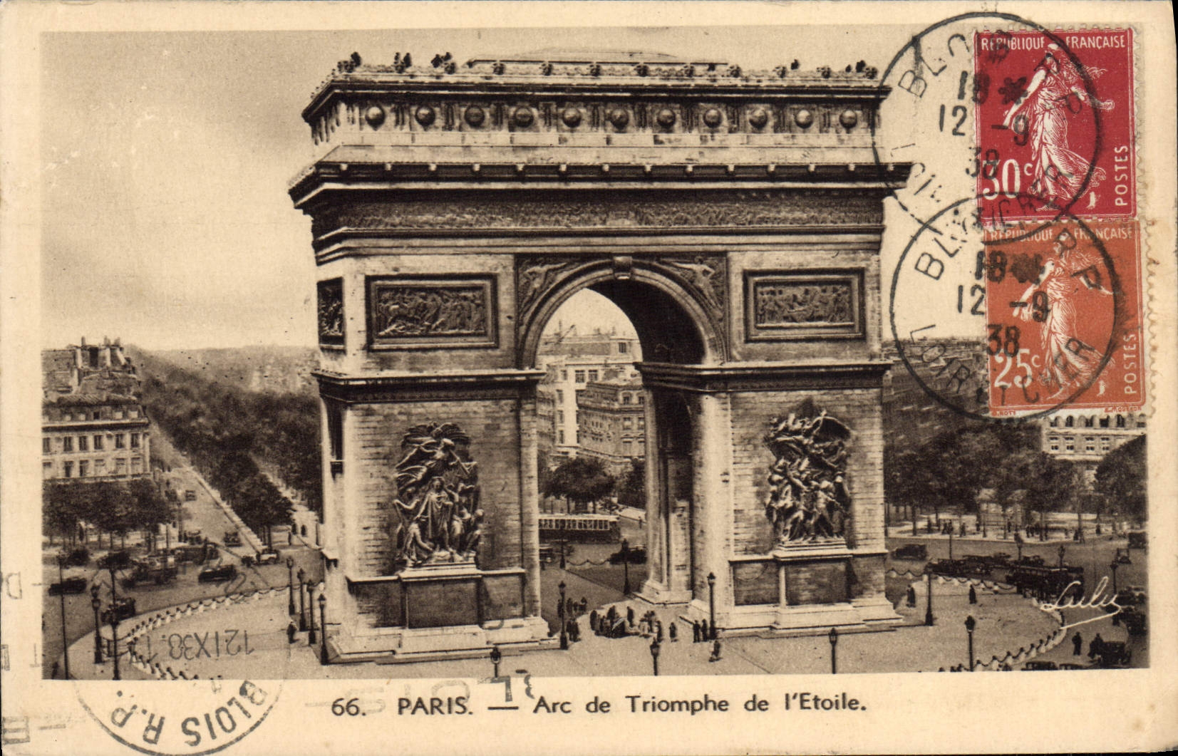 CPA Paris Arc de Triomphe de L'Etoile