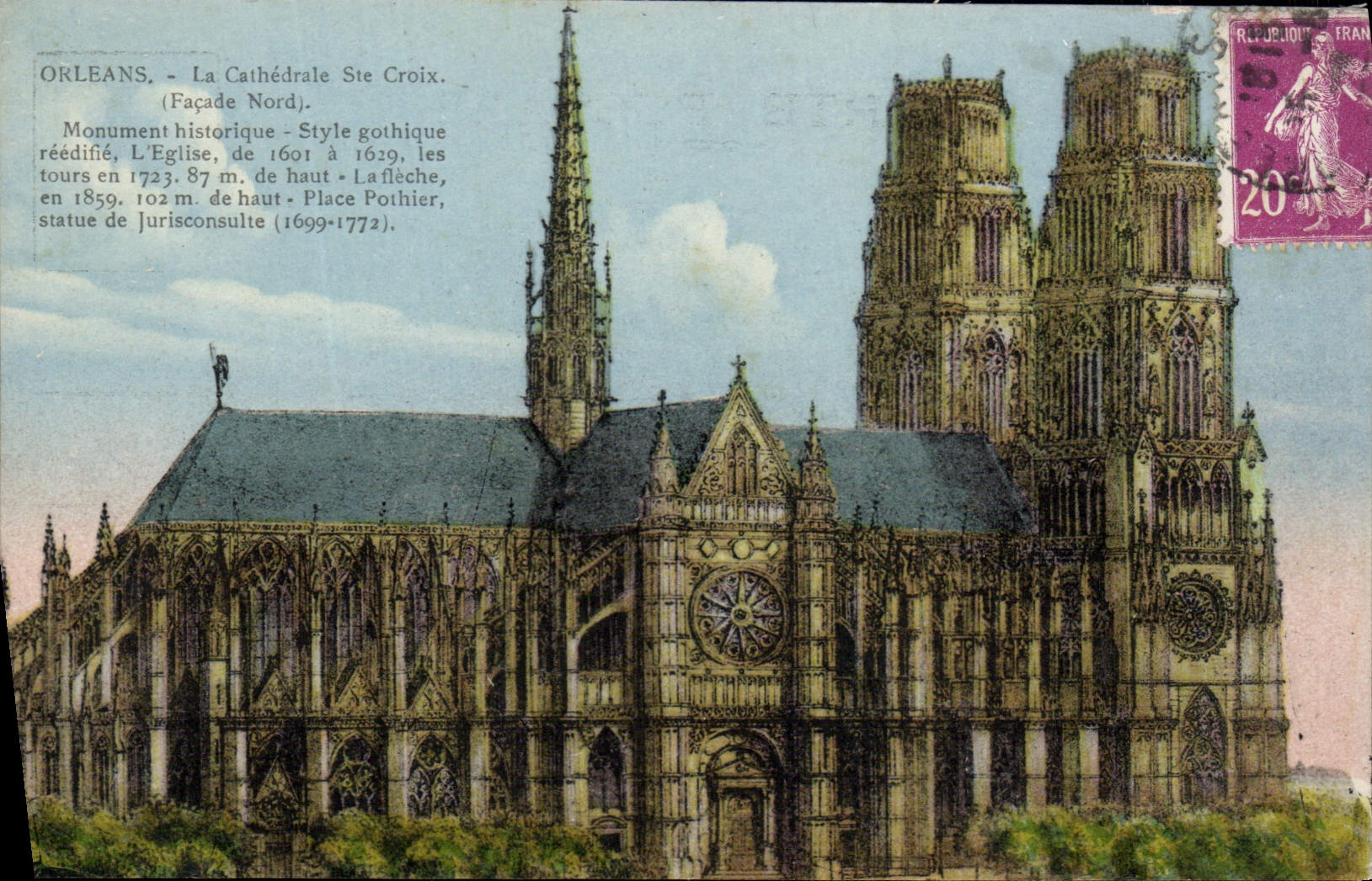 CPA Orleans La cathedrale Ste Croix 