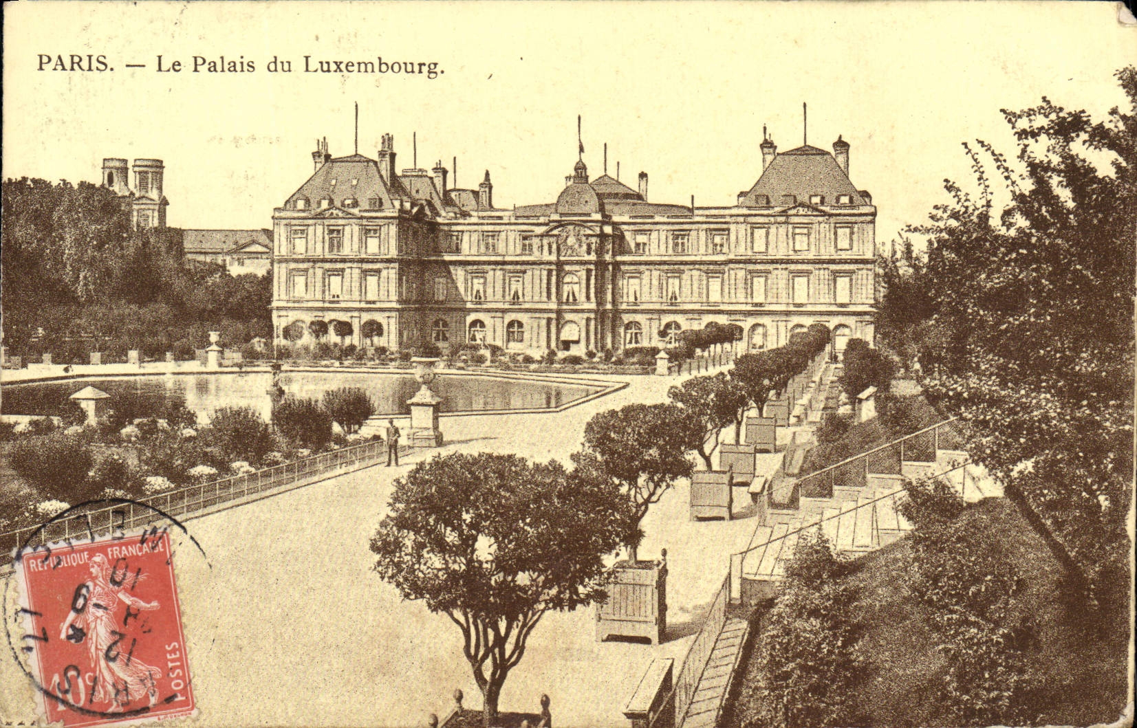 CPA Paris Le Palais Du Luxembourg