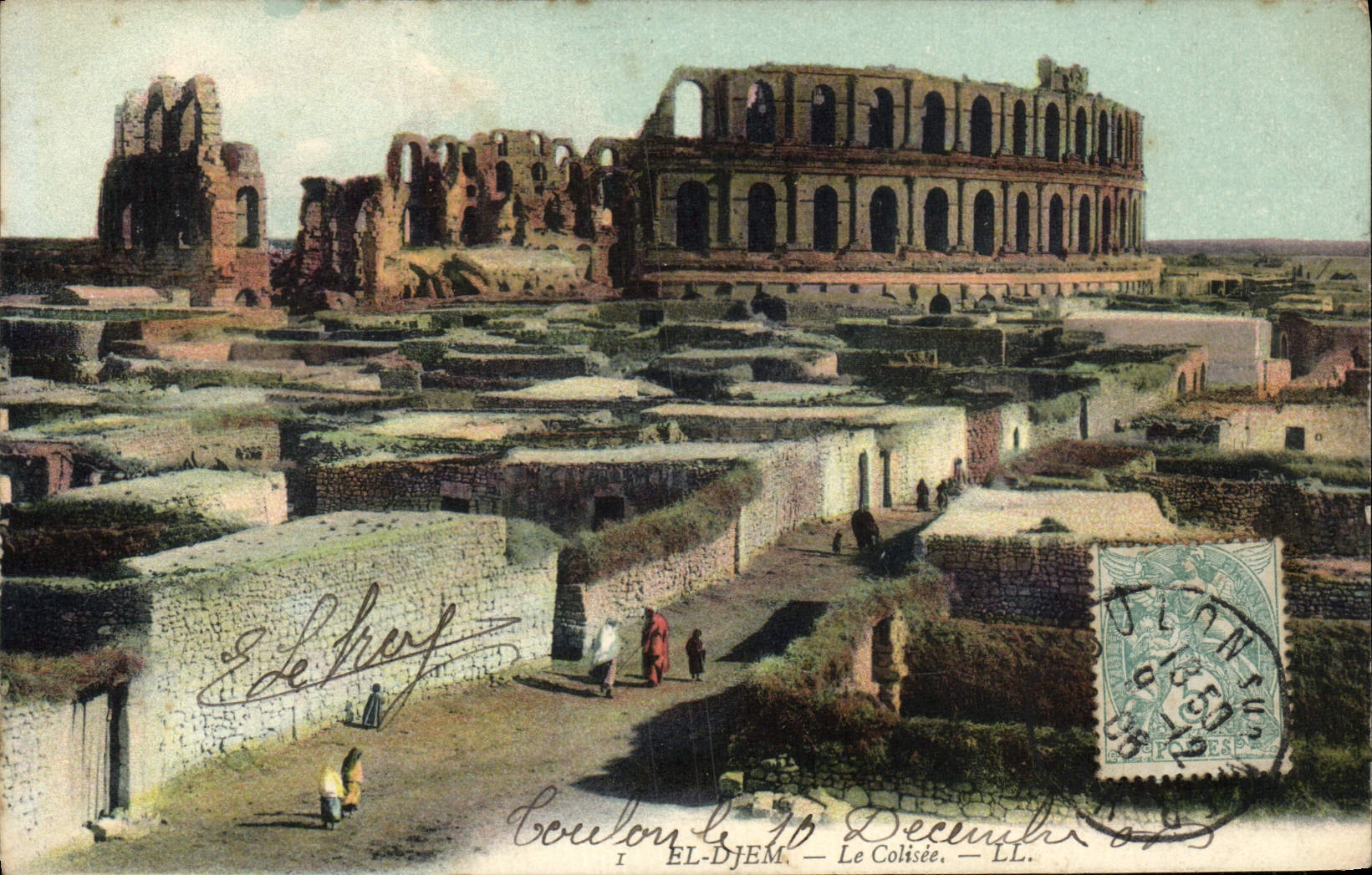 EL Djem Colisee de la POSTAL de la VENDIMIA