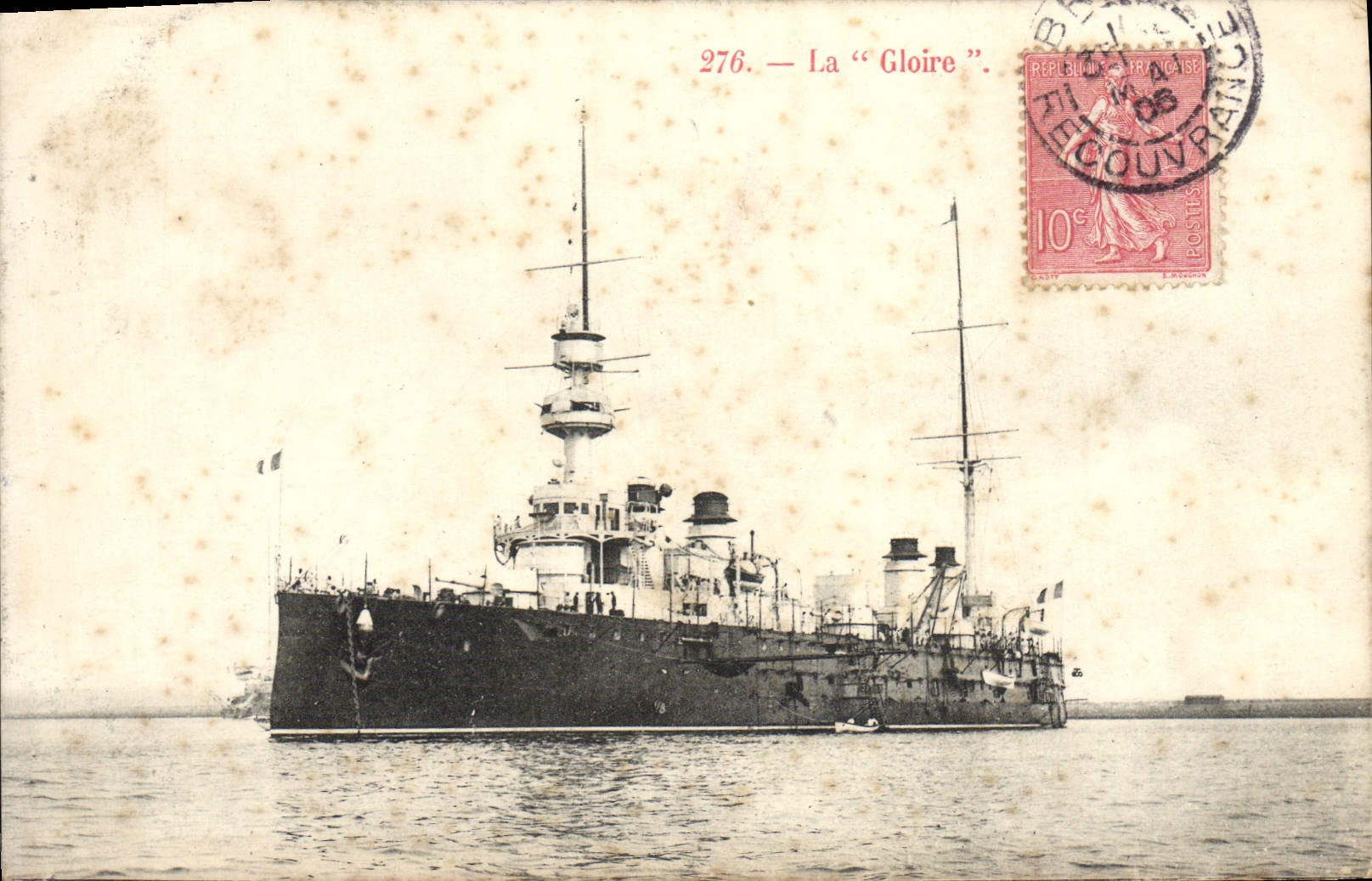 CPA La Gloire Bateau Guerre