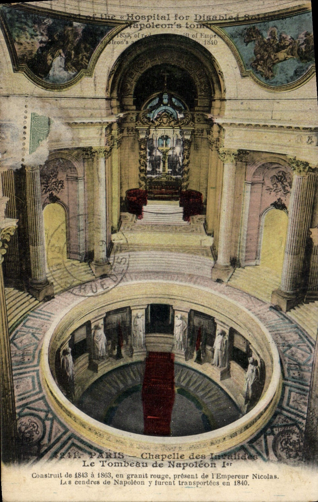 CPA Paris Chapelle des Invalides Le tombeau de Napoleon 1er