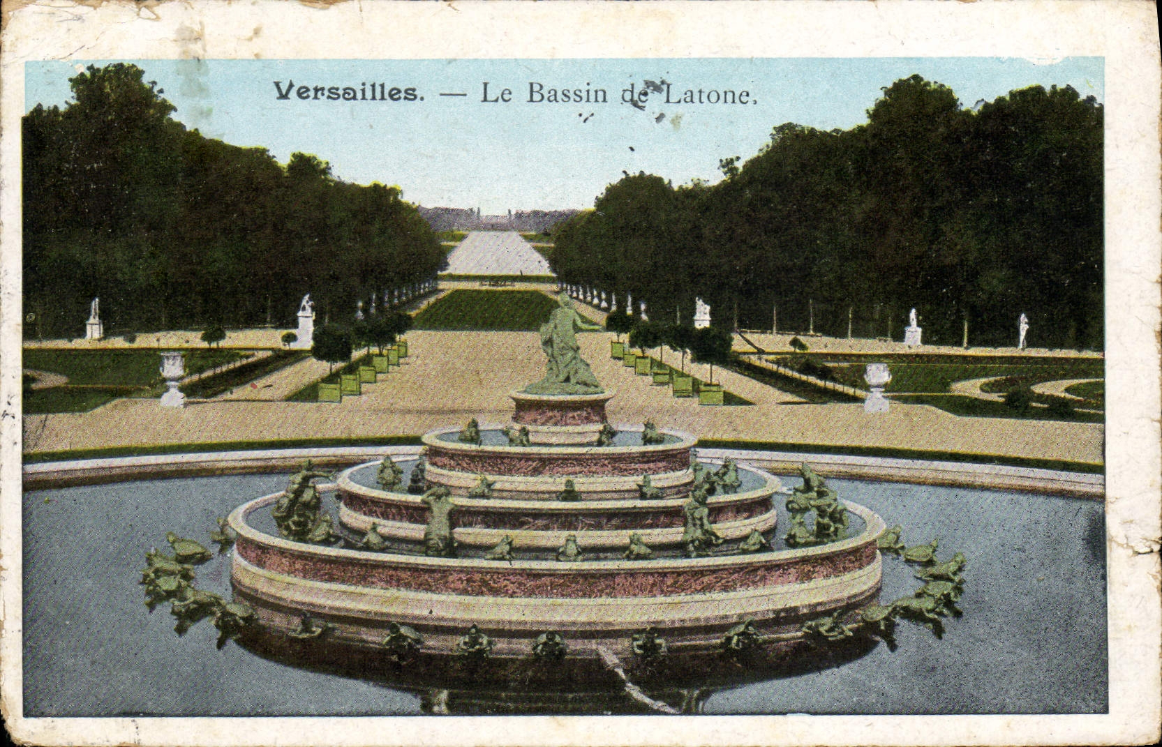 CPA Versailles Le Bassin de Latone