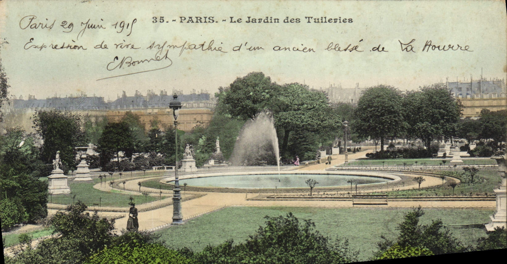 CPA Paris Le Jardin des Tuileries