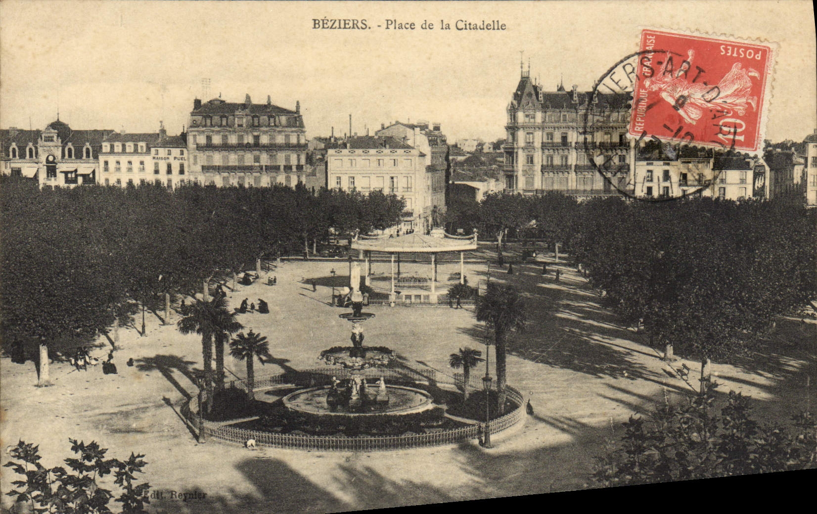 VINTAGE POSTCARD Beziers Places Citadel