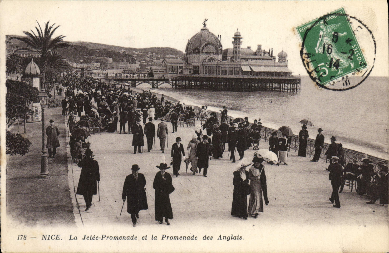 CPA Nice La Jete Promenade et la Promenade des Anglais