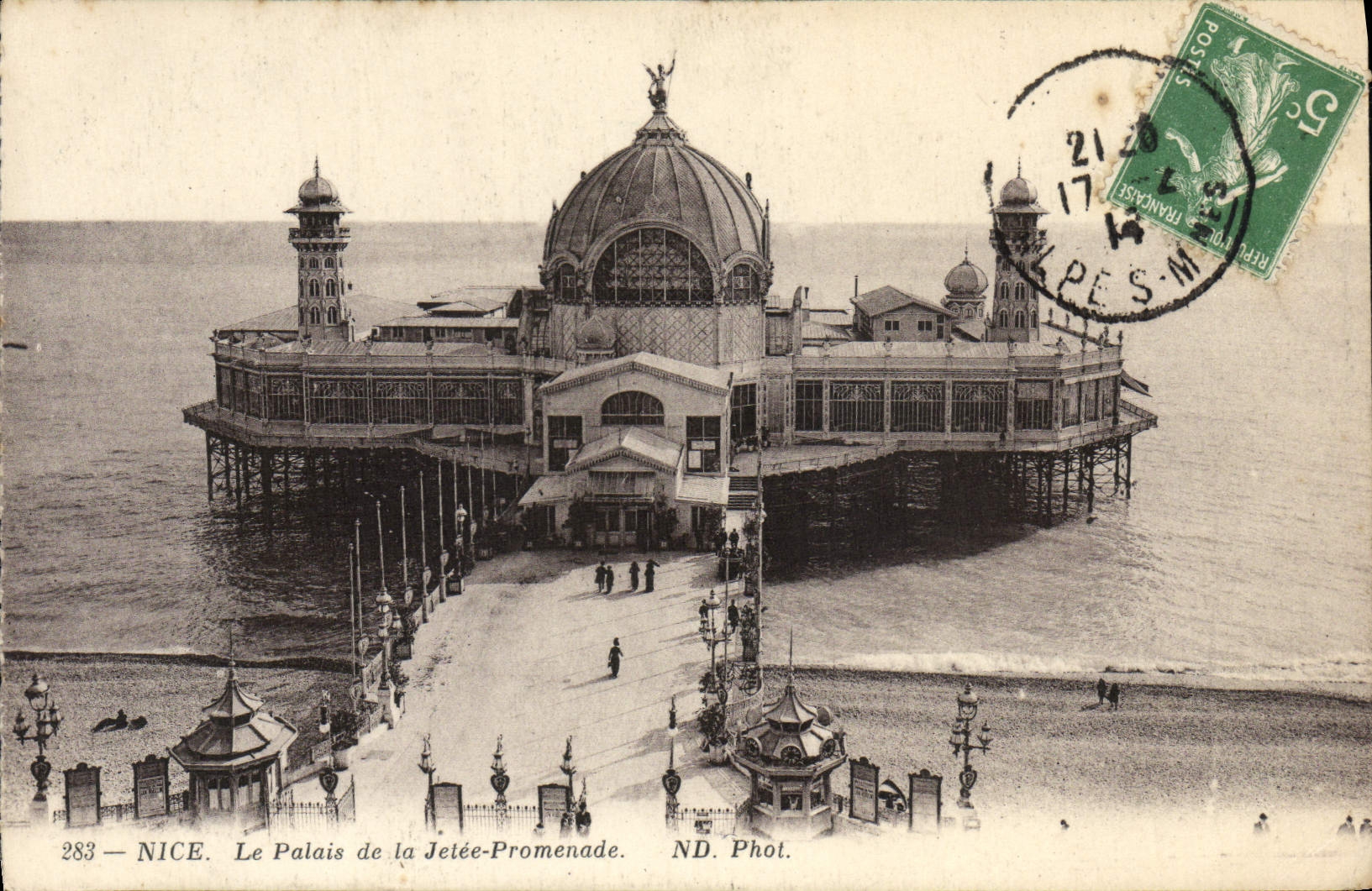 CPA Nice Le Palais de la Jetee Promenade