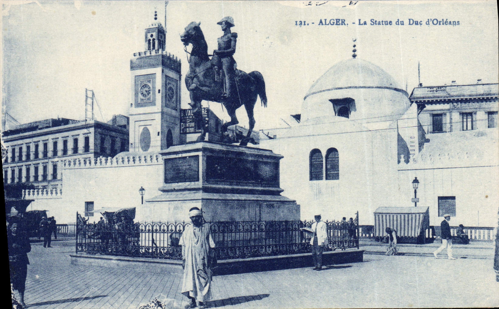 CPA Alger La Statue du Duc D'Orleans