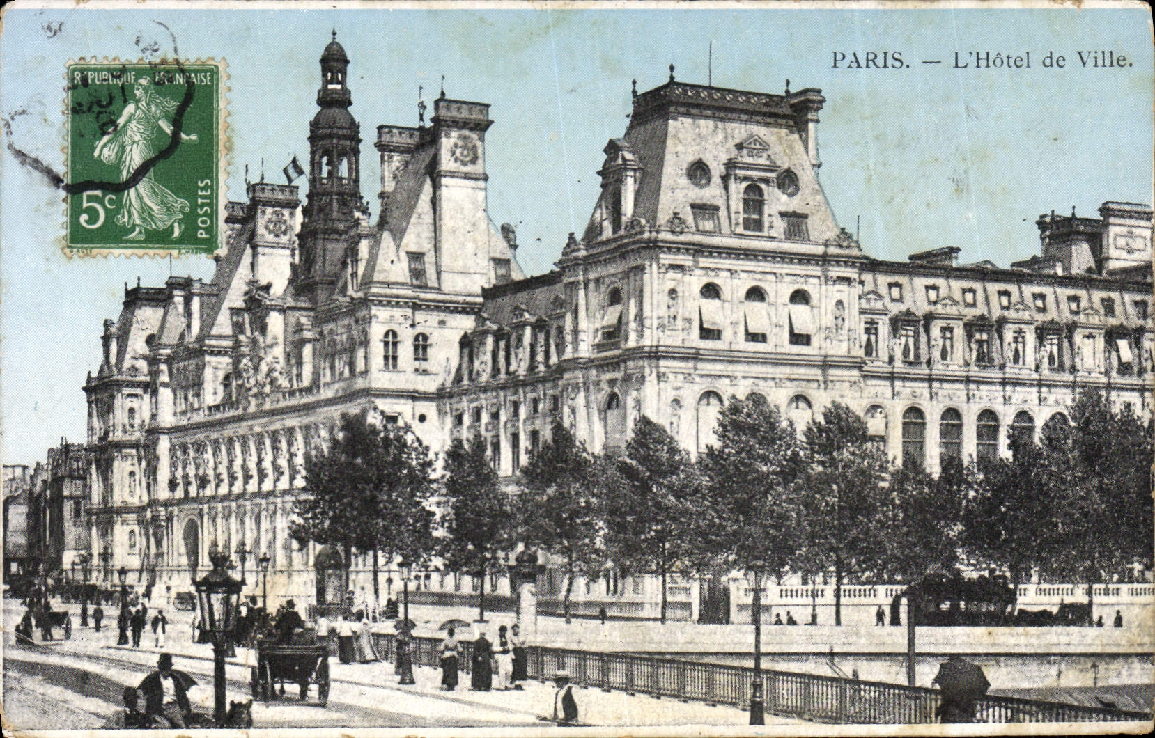 CPA Paris L'Hotel de Ville