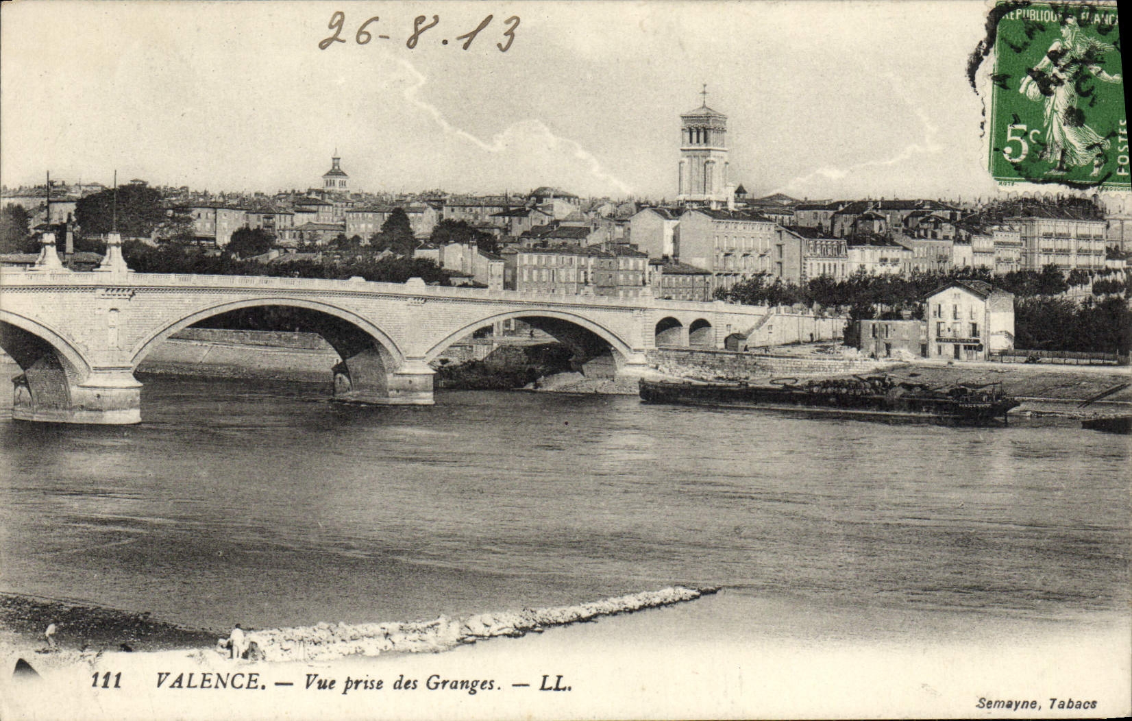 Valencia de la POSTAL de la VENDIMIA vista de los graneros