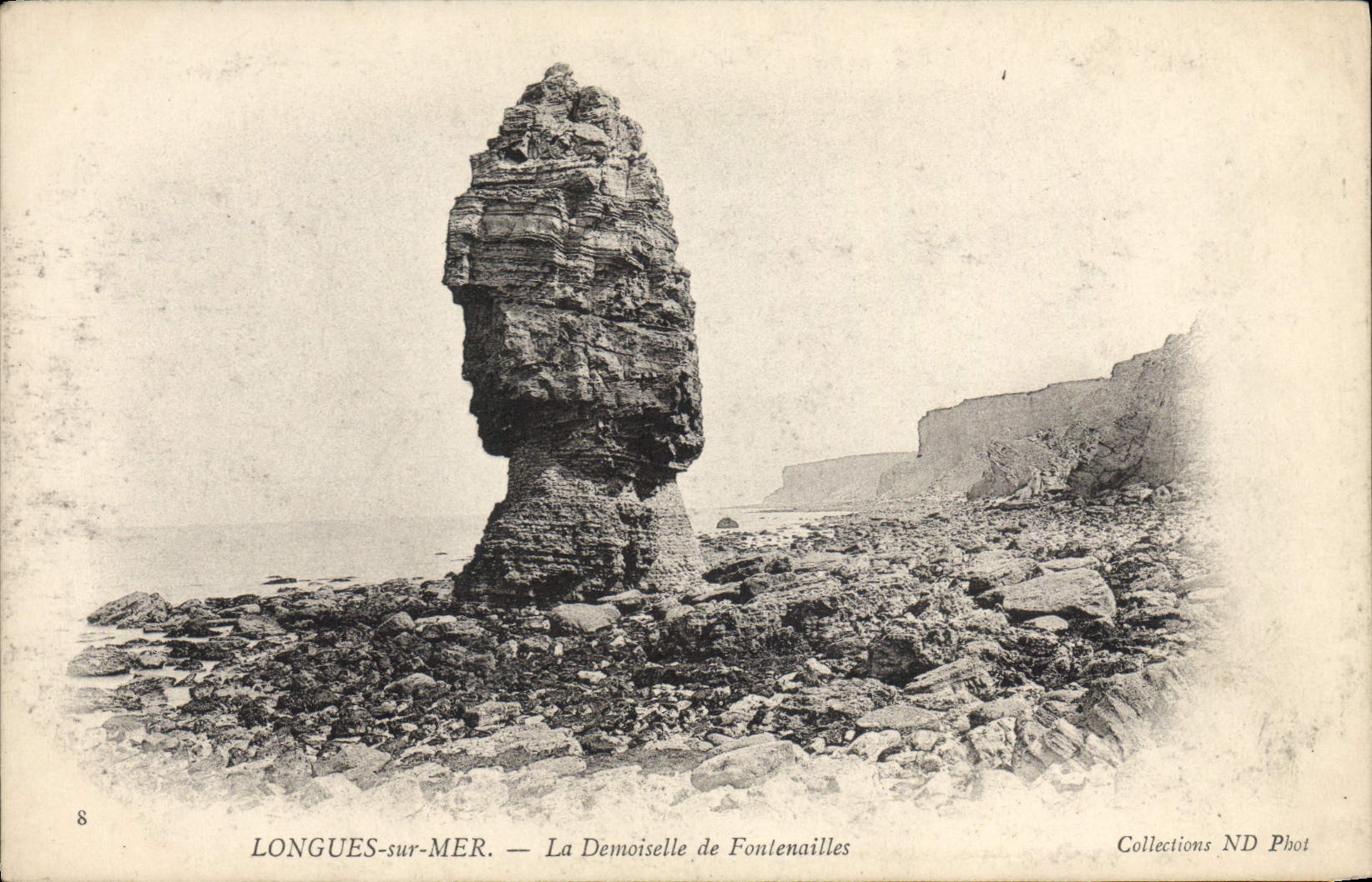 VINTAGE POSTCARD Long On Sea the Young lady of Fontenailles