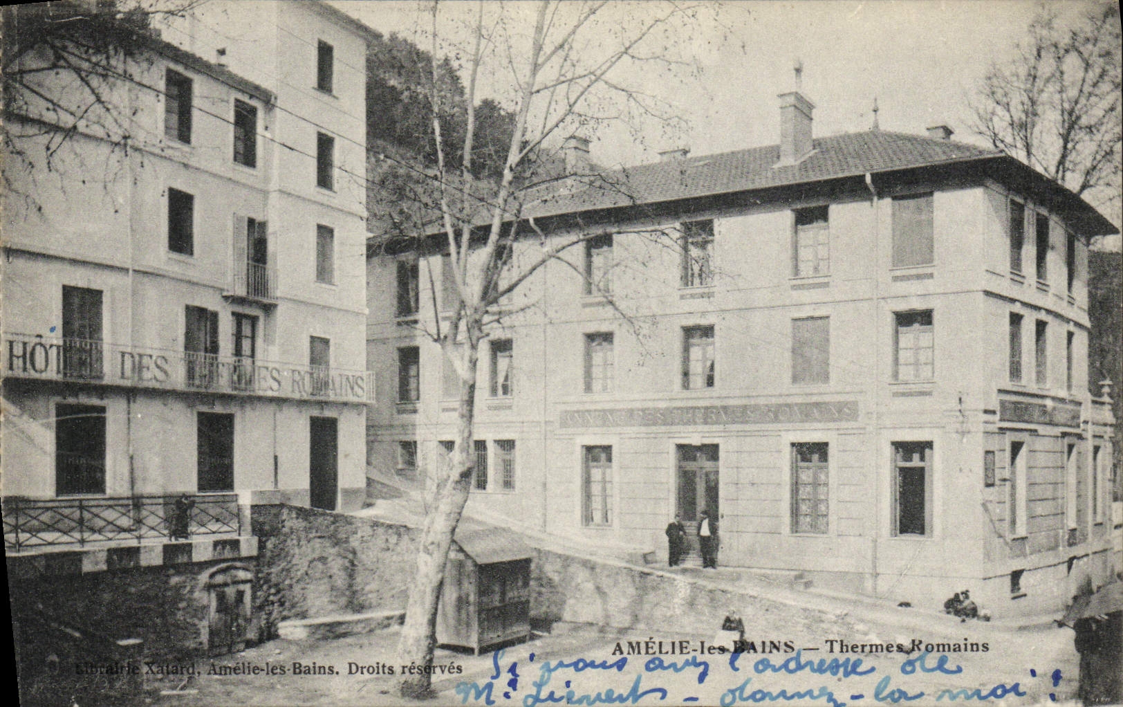 VINTAGE POSTCARD Amelie les Bains Roman Thermal baths