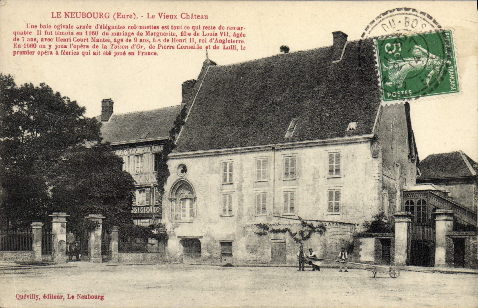 VINTAGE POSTCARD Neubourg the Old Castle