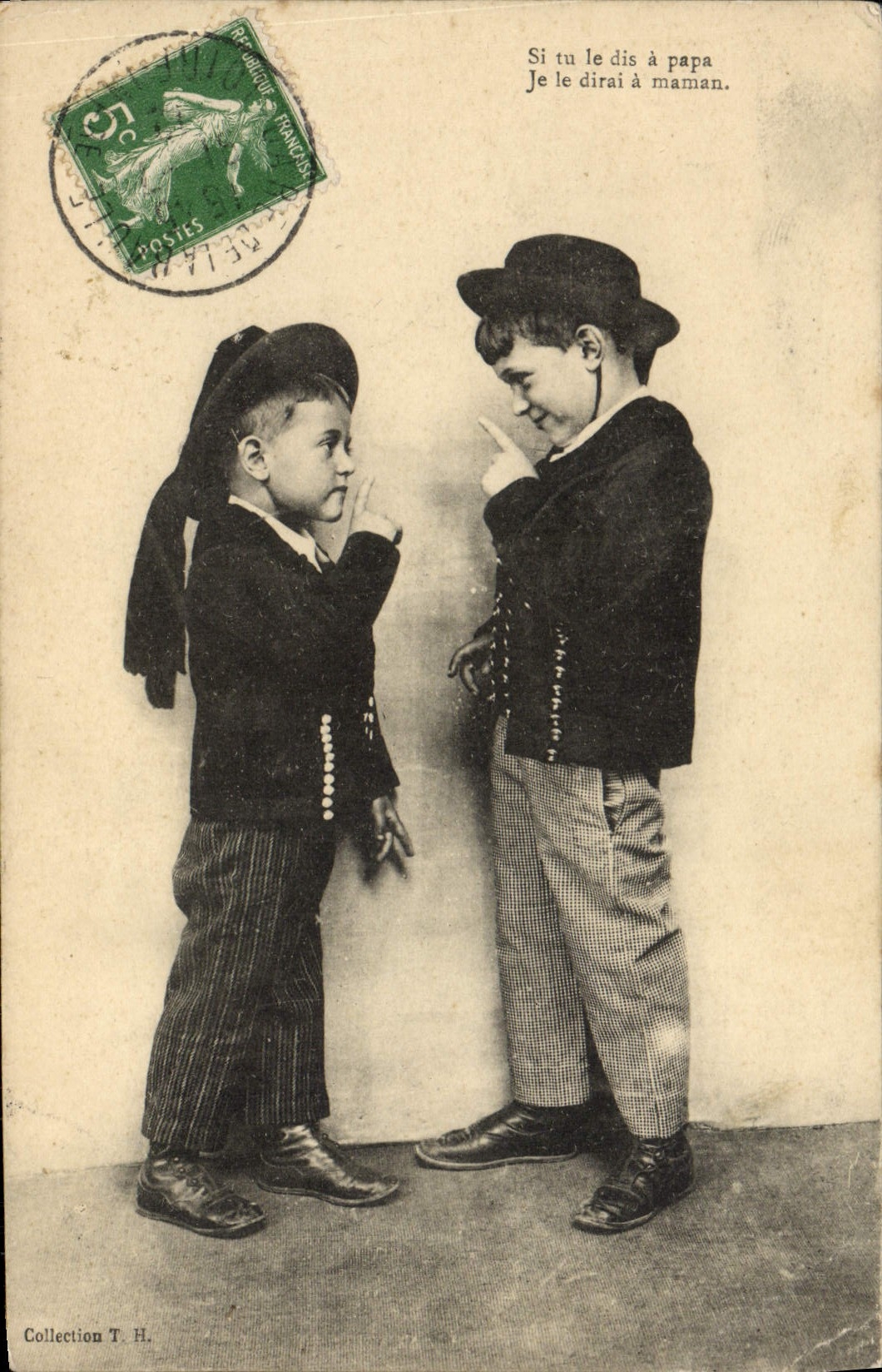 CPA Folklore Enfants