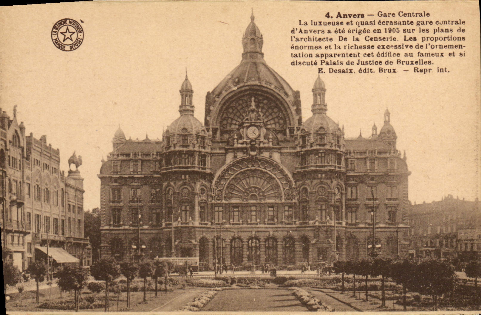 CPA Anvers Gare Centrale