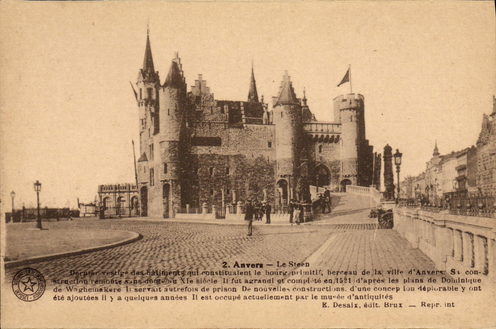 CPA Anvers Le Steen