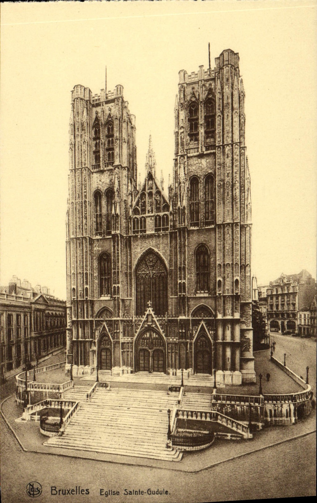 CPA Bruxelles Eglise Sainte Gudule