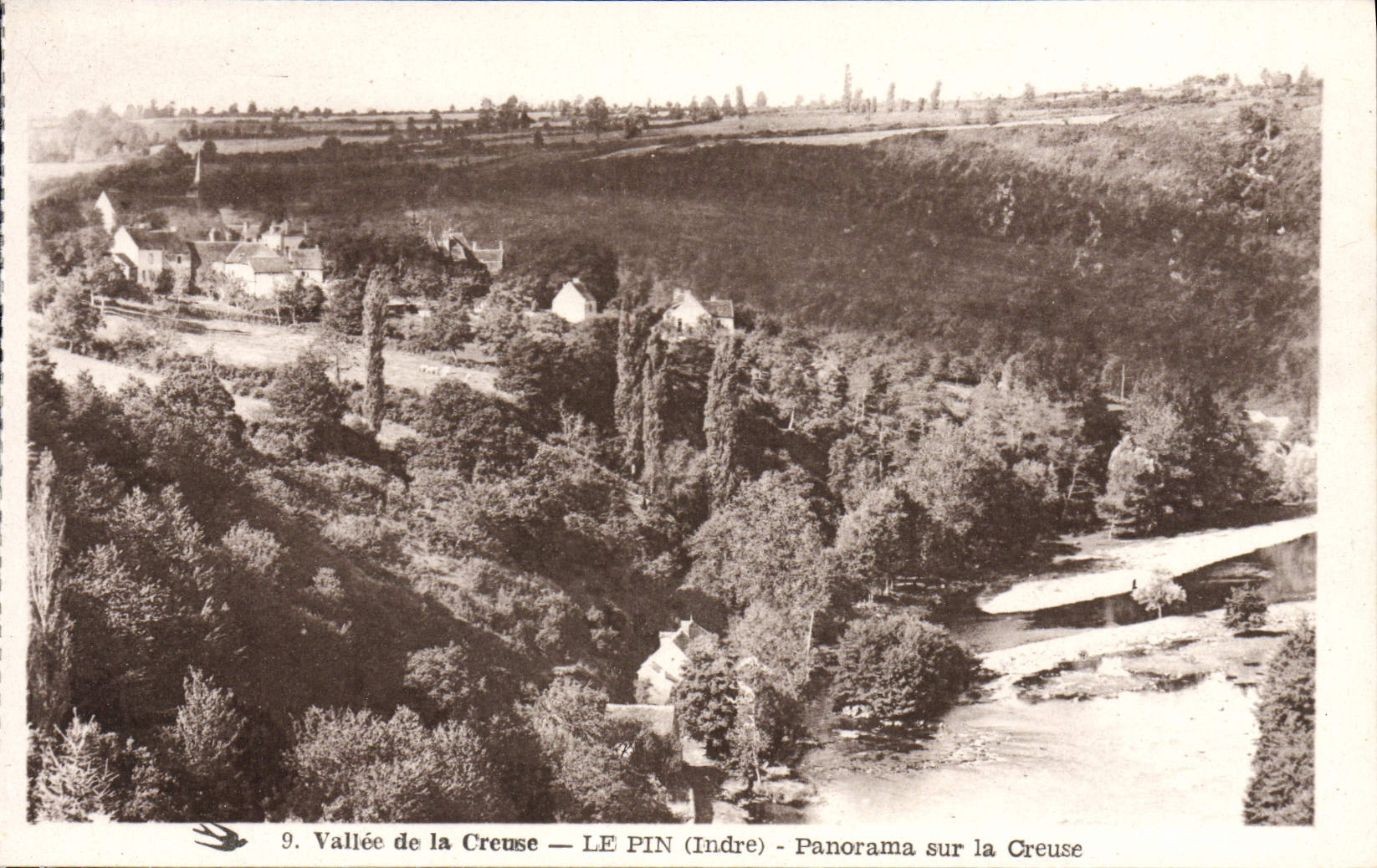 CPA Le Pin Panorama sur la Creuse 