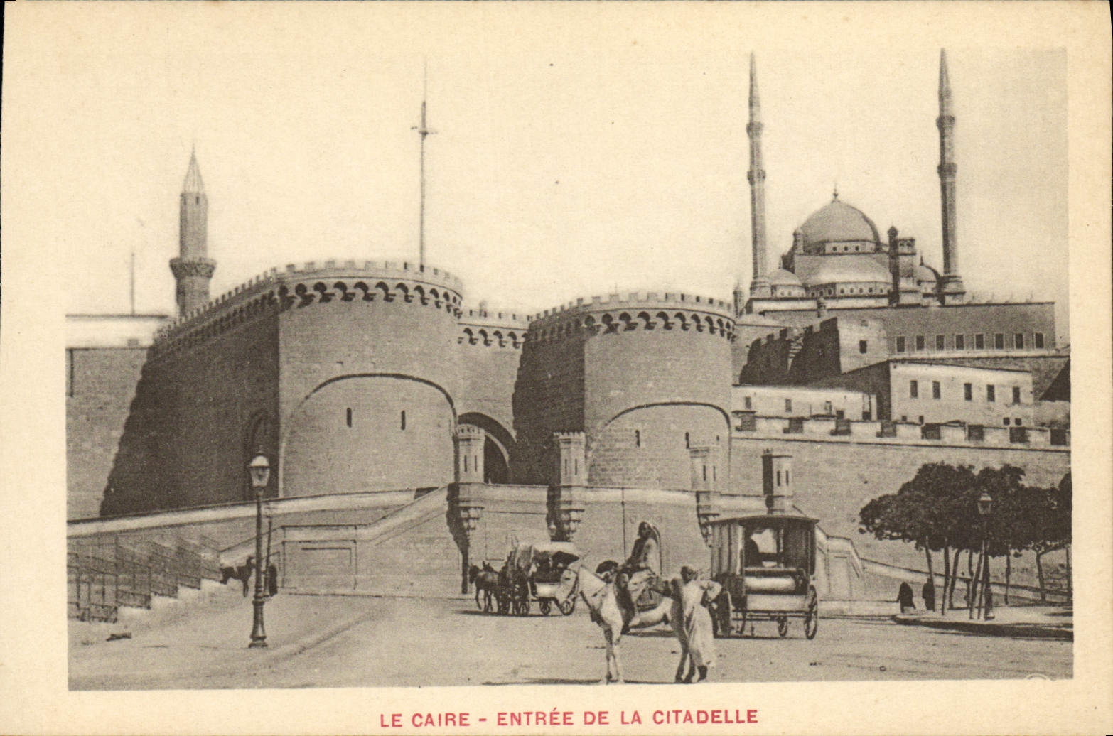 VINTAGE POSTCARD Cairo Entered Of the Citadel
