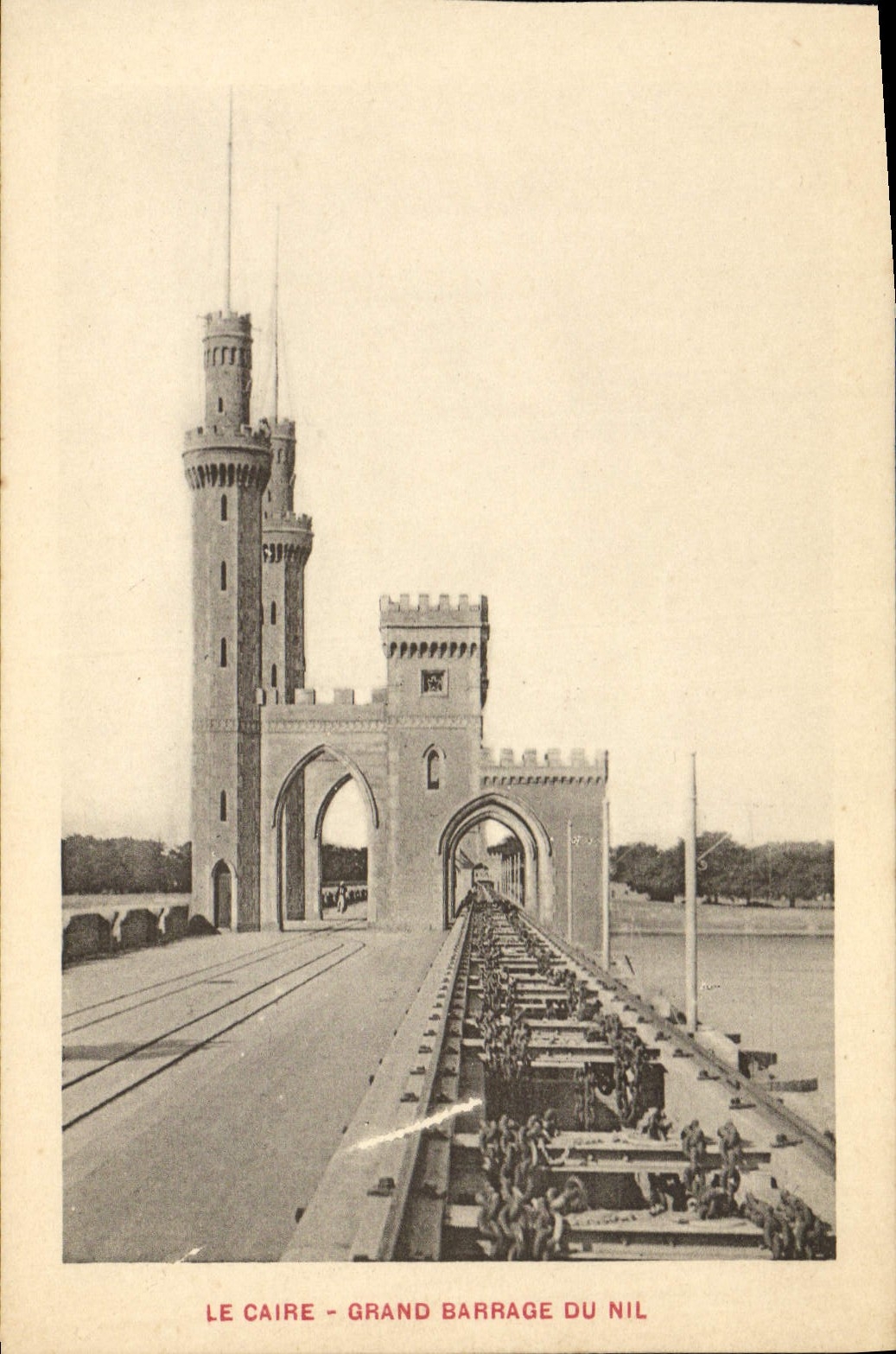 CPA Le Caire Grand Barrage Du Nil Egypte Egypt