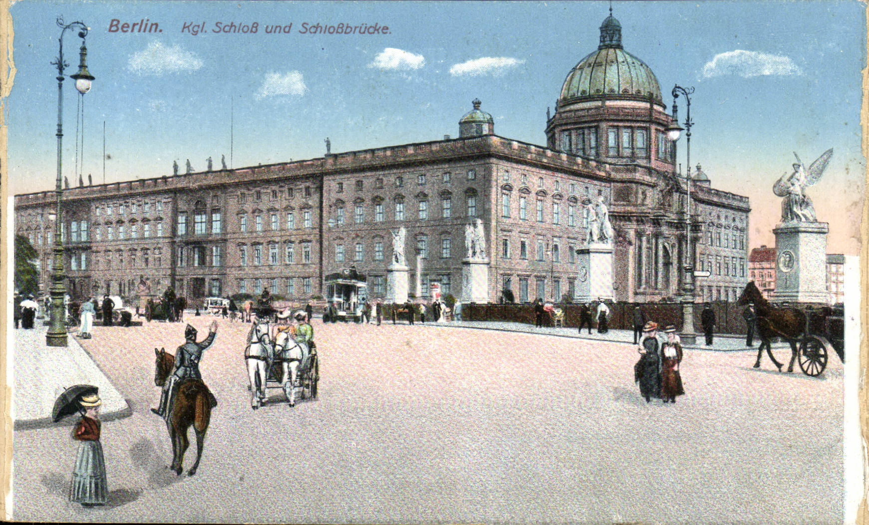 CPA Berlin Kgl Schloss und Schlossbrucke
