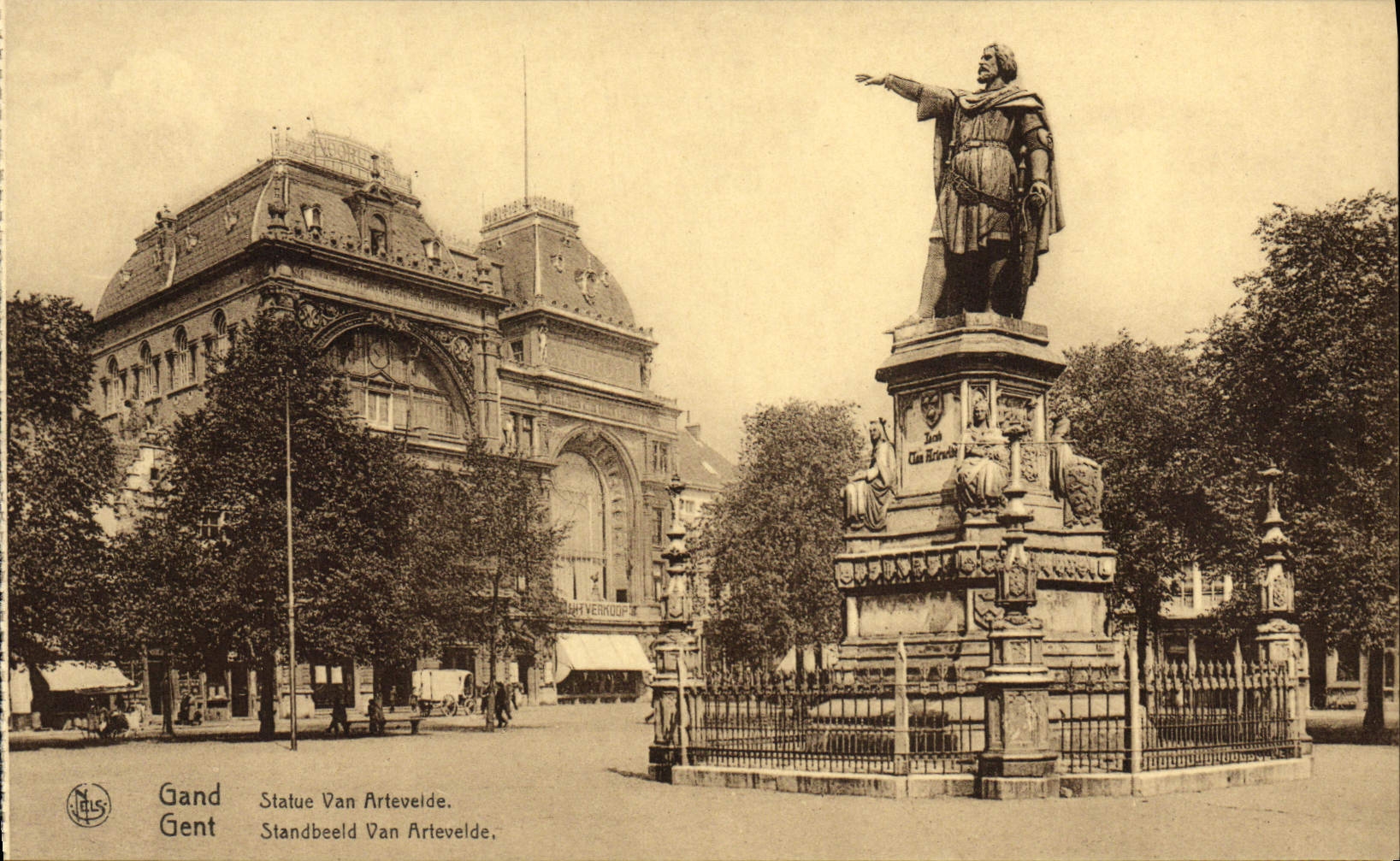 VINTAGE POSTCARD Ghent Rules Van Arteveide