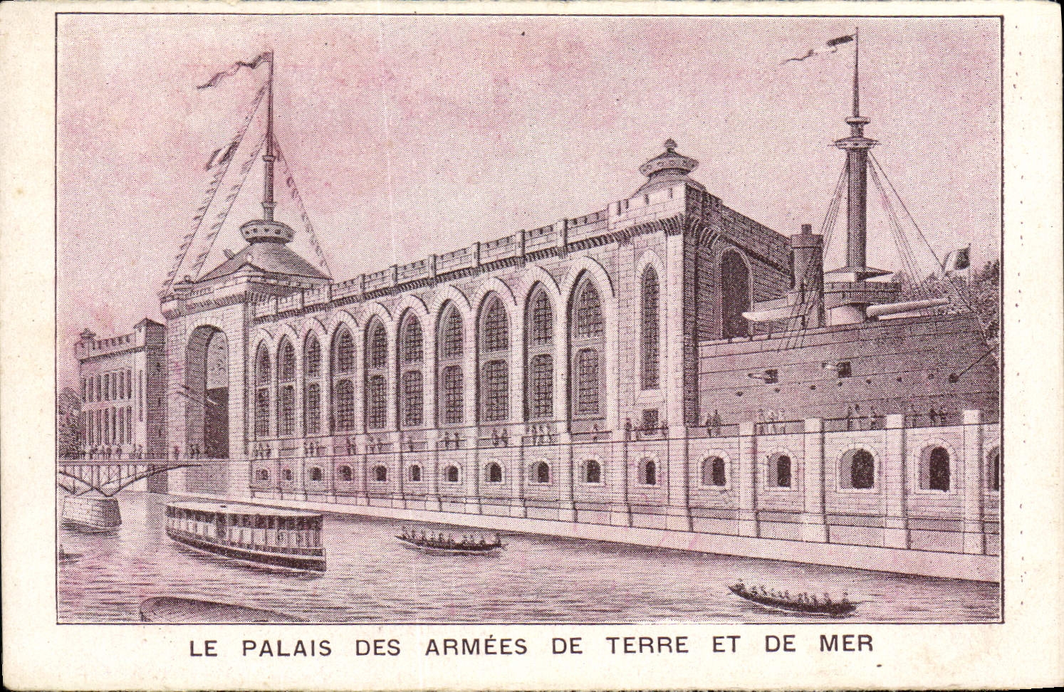 VINTAGE POSTCARD the Palate Of the Sea Paris And Armies