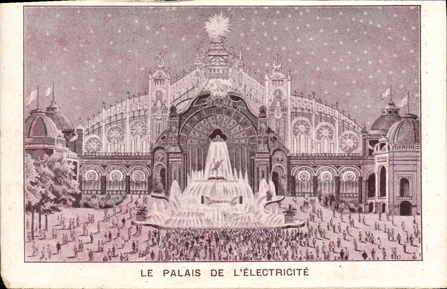 VINTAGE POSTCARD the Palate Of Paris Electricity