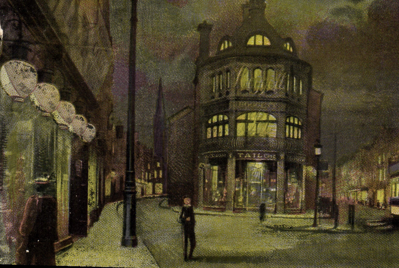 Calle principal Leicester de la POSTAL de la VENDIMIA