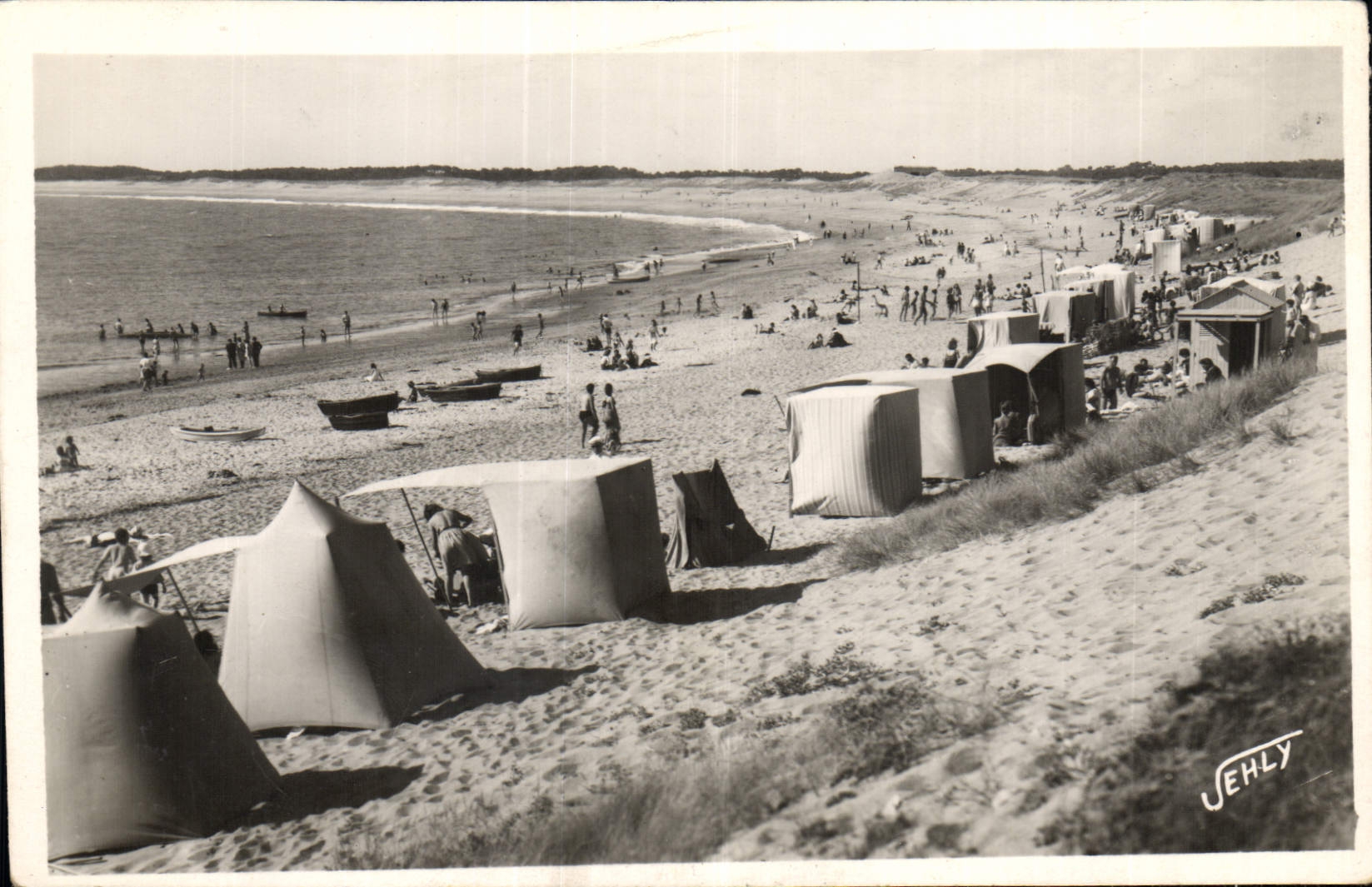 MODERN CARD Beach Of Sion On I' Ocean