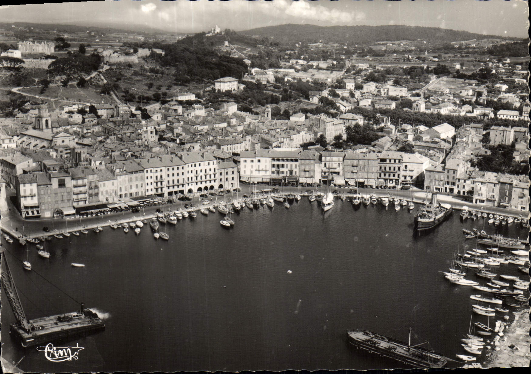 MODERN CARD St Tropez Seen Air On the Port And Suffren Quay