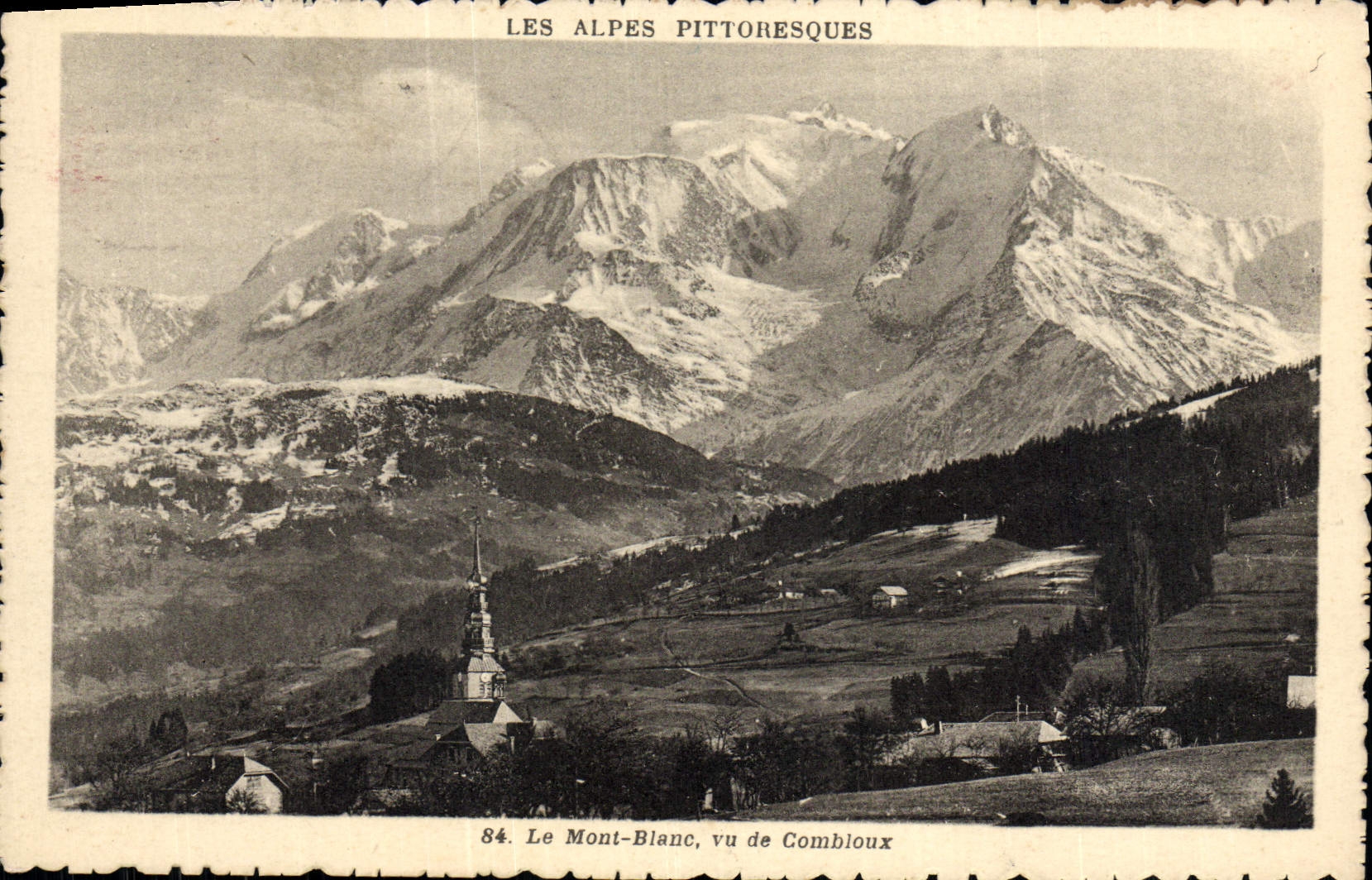 CPA Le Mont Blanc Vue De Combloux