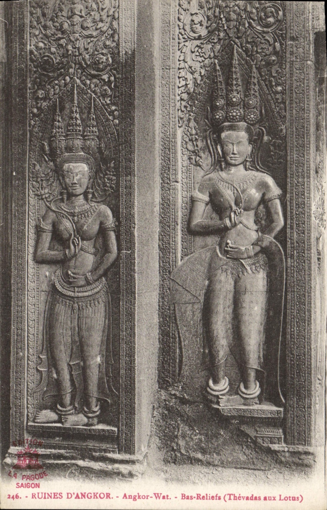 La POSTAL de la VENDIMIA arruina las relevaciones bajas de Dangkor Angkor Wat Thevadas con los lotuses de Saigon