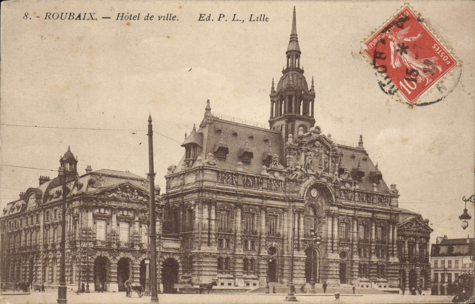 CPA Roubaix Hotel De Ville 