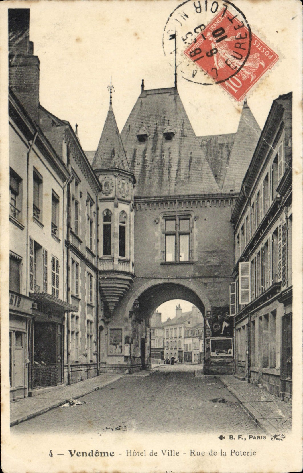 CPA Vendome Hotel de Ville Rue De La Poterie