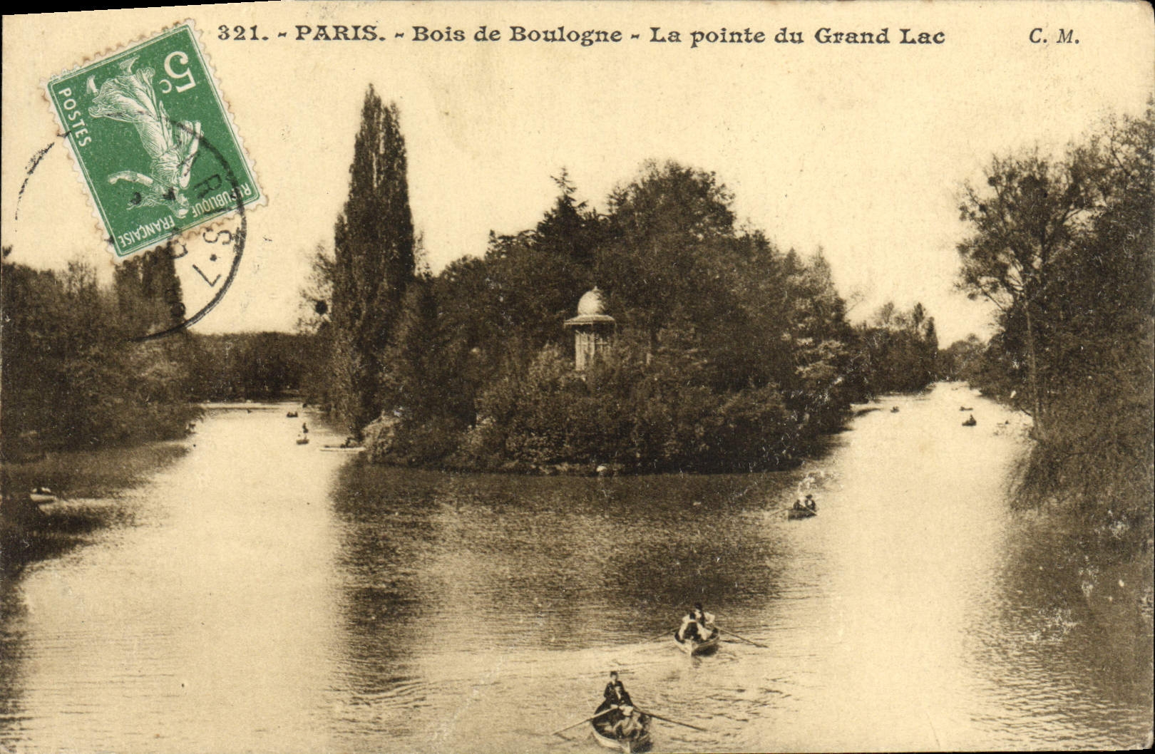 CPA Paris Bois De Boulogne La pointe Du Grand Lac
