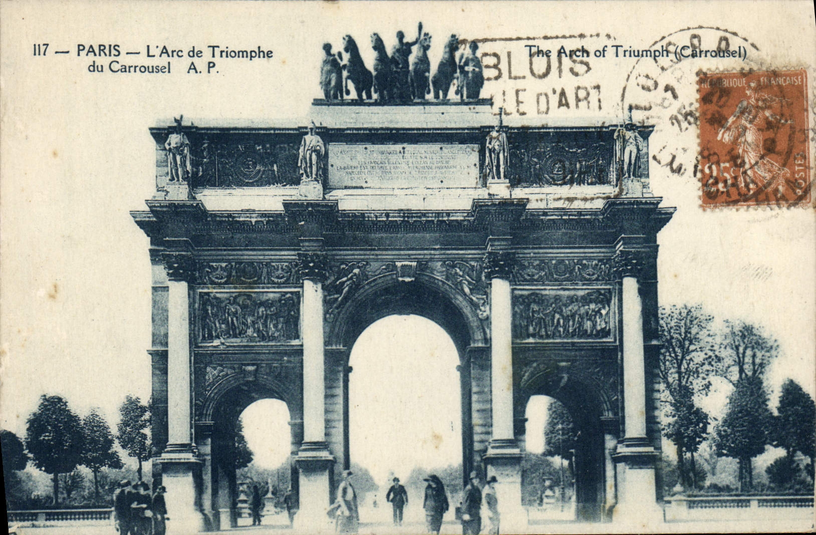 CPA Paris L'Arc De Triomphe Du Carrousel