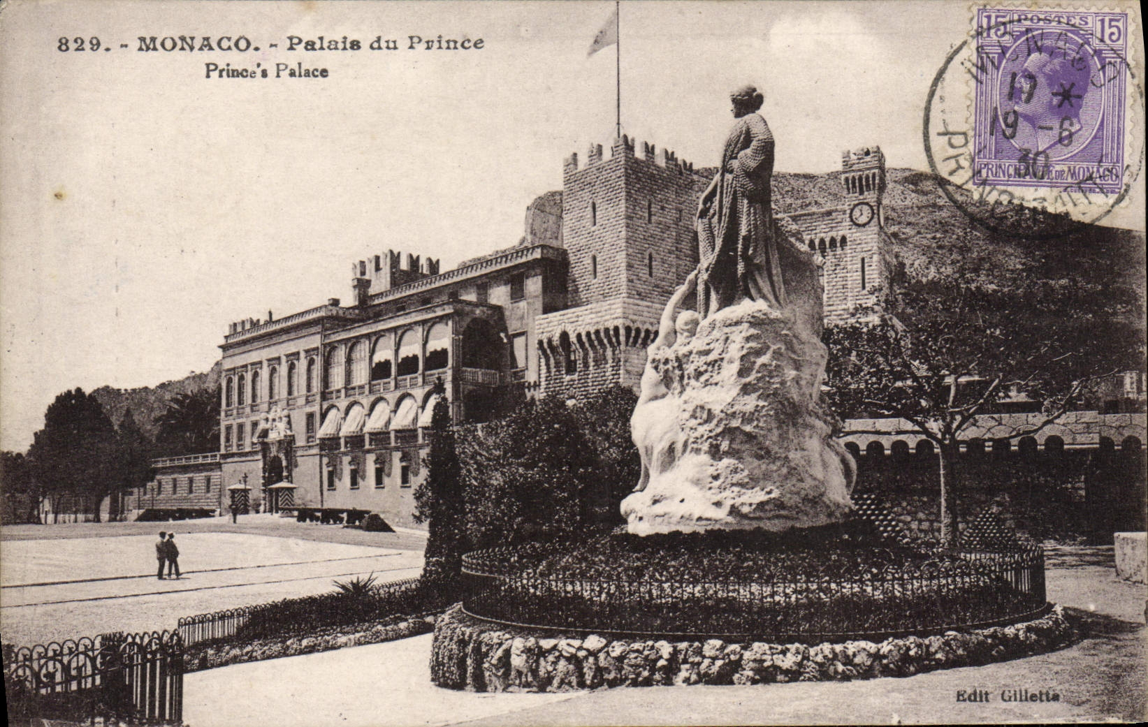 CPA Monaco Palais Du Prince