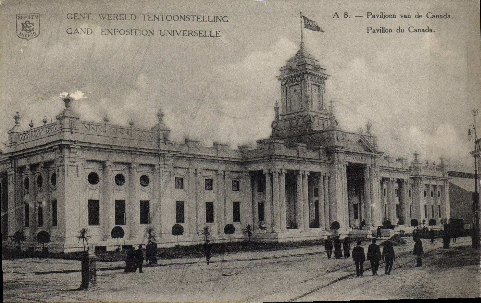 VINTAGE POSTCARD Ghent World Fair House of Canada
