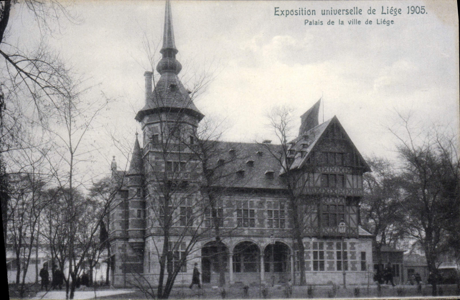 Feria de mundo de la POSTAL de la VENDIMIA de Lieja 1905 paladares de la ciudad de Lieja
