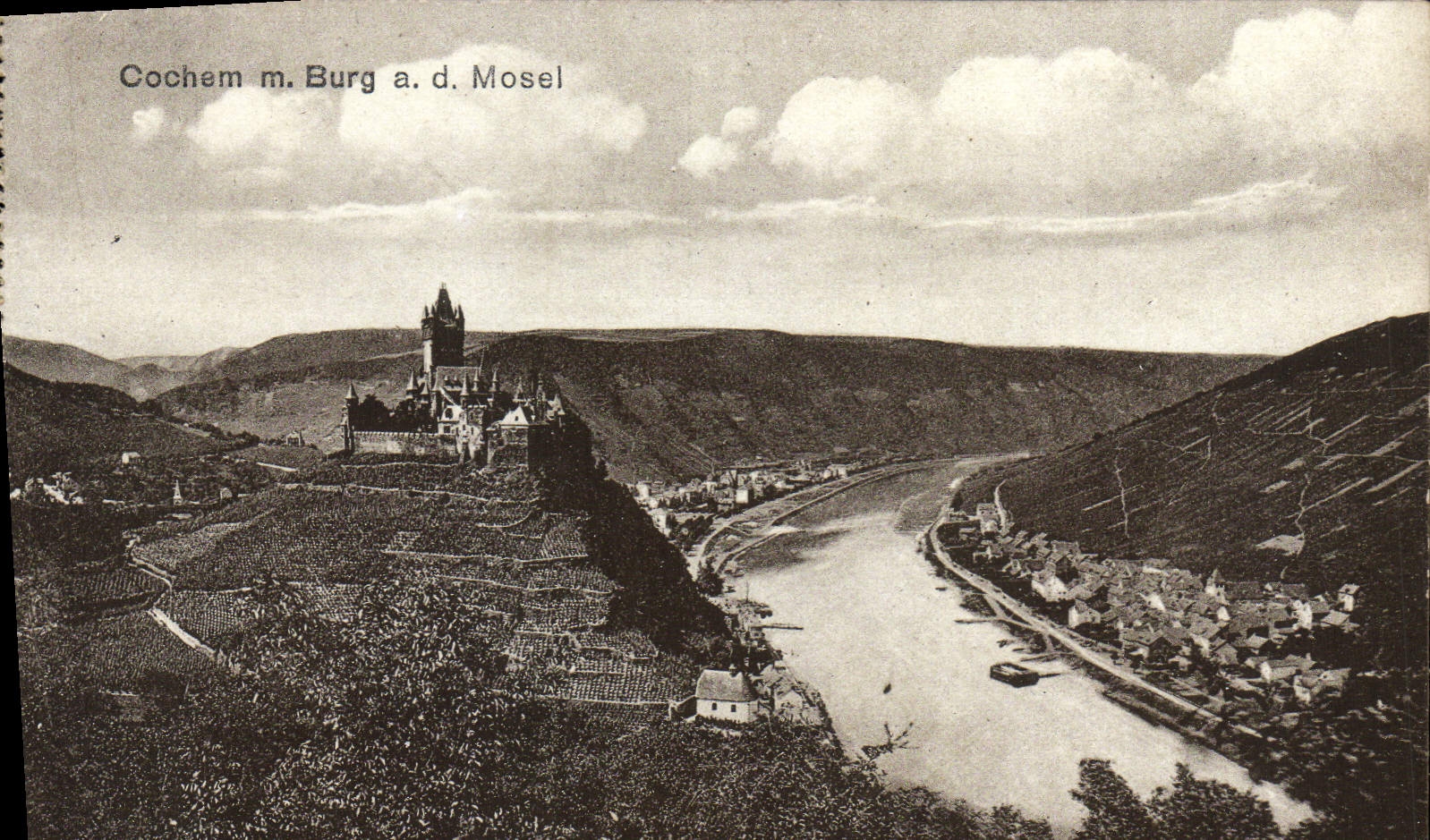 VINTAGE POSTCARD Cochem Burg Mosel