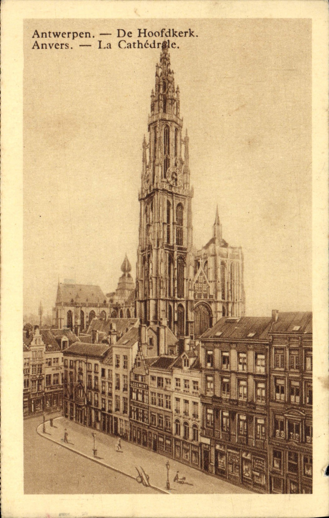 CPA Anvers la cathedrale